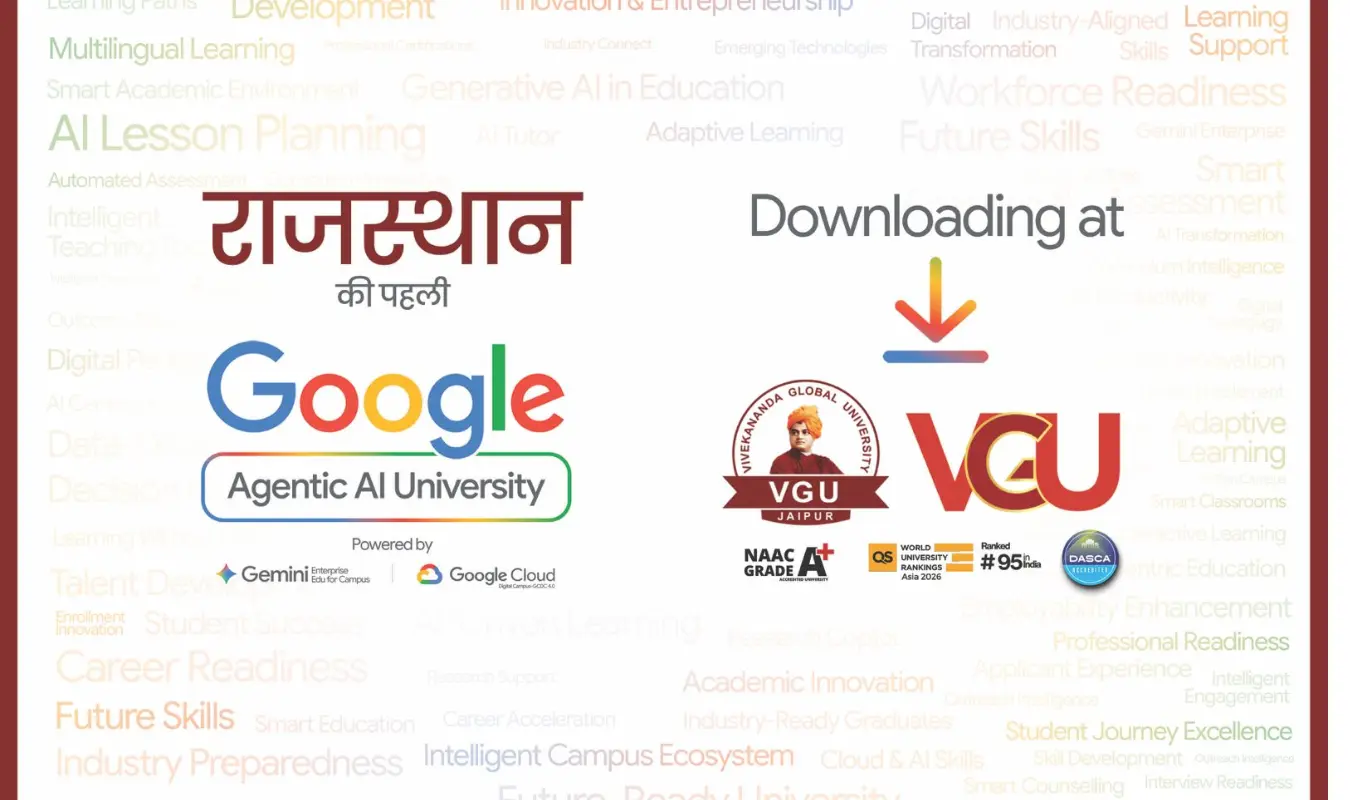 VGU Jaipur - Rajasthan's First Google Agentic AI University | Powered by Gemini & Google Cloud